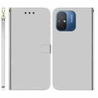 For Xiaomi Redmi 12C / 11A Imitated Mirror Surface Leather Phone Case(Silver) - 1