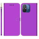 For Xiaomi Redmi 12C / 11A Imitated Mirror Surface Leather Phone Case(Purple) - 1