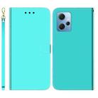 For Xiaomi Redmi Note 12 4G Global Imitated Mirror Surface Leather Phone Case(Mint Green) - 1