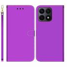 For Honor X8a Imitated Mirror Surface Leather Phone Case(Purple) - 1