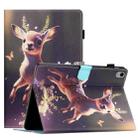 For iPad 10th Gen 10.9 2022 Coloured Drawing Stitching Smart Leather Tablet Case(Deer) - 1