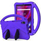 For Lenovo Tab M8 4th Gen EVA Flat Anti Falling Protective Tablet Case Shell with Holder(Purple) - 1