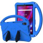 For Lenovo Tab M8 4th Gen EVA Flat Anti Falling Protective Tablet Case Shell with Holder(Blue) - 1