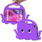 For Lenovo Tab M8 4th Gen Octopus Style EVA + PC Tablet Case with Strap(Purple) - 1