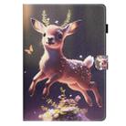 For Samsung Galaxy Tab A 10.1 2019 T510/T515 Coloured Drawing Stitching Leather Tablet Case(Deer) - 2