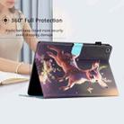 For Samsung Galaxy Tab A 10.1 2019 T510/T515 Coloured Drawing Stitching Leather Tablet Case(Deer) - 6
