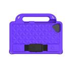 For Lenovo Tab M8 4th Gen Diamond Series EVA Anti-Fall Shockproof Sleeve Tablet Case with Holder & Strap(Purple) - 1