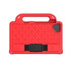 For Lenovo Tab M8 4th Gen Diamond Series EVA Anti-Fall Shockproof Sleeve Tablet Case with Holder & Strap(Red) - 1