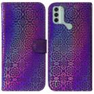 For Nokia C31 Colorful Magnetic Buckle Leather Phone Case(Purple) - 1