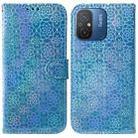 For Xiaomi Redmi 12C / 11A Colorful Magnetic Buckle Leather Phone Case(Blue) - 1