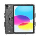 For iPad 10th Gen 10.9 2022 Terminator Shockproof Glitter Powder Tablet Case with Holder(Black) - 1