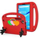 For Lenovo Tab M8 4th Gen Love Small Palm Holder EVA Tablet Case(Red) - 1