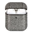 For Airpods 1 / 2 Colorful Series TPU Earphone Protective Case with Hook(Gray) - 1