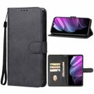 For Realme V30 Leather Phone Case(Black) - 1