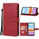 For UMIDIGI G2 Leather Phone Case(Red) - 1