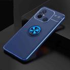 For Xiaomi Redmi 12C Metal Ring Holder 360 Degree Rotating TPU Phone Case(Blue) - 1