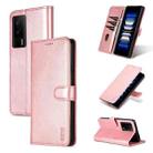 For Xiaomi Redmi K60 Pro / K60 AZNS Skin Feel Calf Texture Flip Leather Phone Case(Rose Gold) - 1
