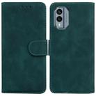 For Nokia X30 Skin Feel Pure Color Flip Leather Phone Case(Green) - 1