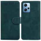 For Xiaomi Redmi Note 12 4G Global Skin Feel Pure Color Flip Leather Phone Case(Green) - 1