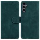For Samsung Galaxy A24 4G Skin Feel Pure Color Flip Leather Phone Case(Green) - 1