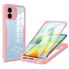 For Xiaomi Redmi A1 Acrylic + TPU 360 Degrees Full Coverage Phone Case(Pink) - 1