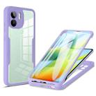 For Xiaomi Redmi A1+ Acrylic + TPU 360 Degrees Full Coverage Phone Case(Purple) - 1