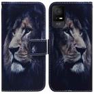 For TCL 408 Coloured Drawing Flip Leather Phone Case(Lion) - 1