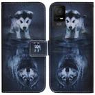 For TCL 408 Coloured Drawing Flip Leather Phone Case(Wolf and Dog) - 1