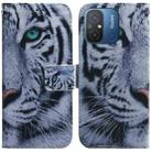 For Xiaomi Redmi 12C / 11A Coloured Drawing Flip Leather Phone Case(Tiger) - 1