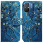 For Xiaomi Redmi 12C / 11A Coloured Drawing Flip Leather Phone Case(Apricot) - 1