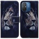 For Xiaomi Redmi 12C / 11A Coloured Drawing Flip Leather Phone Case(Lion) - 1
