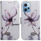 For Xiaomi Redmi Note 12 4G Global Coloured Drawing Flip Leather Phone Case(Magnolia) - 1