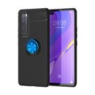 For Huawei Nova 7 Lenuo Shockproof TPU Protective Case with Invisible Holder(Black Blue) - 1