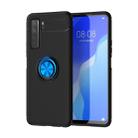 For Huawei Nova 7 SE Lenuo Shockproof TPU Protective Case with Invisible Holder(Black Blue) - 1