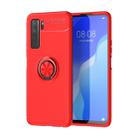 For Huawei Nova 7 SE Lenuo Shockproof TPU Protective Case with Invisible Holder(Red) - 1