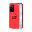 For Huawei P40 Pro+ Lenuo Shockproof TPU Protective Case with Invisible Holder(Red) - 1