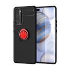 For Huawei Honor 30 Pro Lenuo Shockproof TPU Protective Case with Invisible Holder(Black Red) - 1