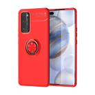 For Huawei Honor 30 Pro Lenuo Shockproof TPU Protective Case with Invisible Holder(Red) - 1