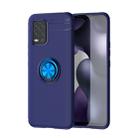 For Xiaomi Mi 10 Lenuo Shockproof TPU Protective Case with Invisible Holder(Blue) - 1