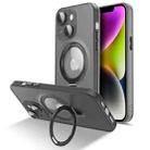 For iPhone 14 Plus MagSafe Magnetic Multifunctional Holder Phone Case(Black) - 1