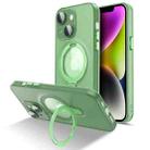 For iPhone 13 MagSafe Magnetic Multifunctional Holder Phone Case(Green) - 1