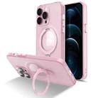 For iPhone 11 Pro MagSafe Magnetic Multifunctional Holder Phone Case(Pink) - 1