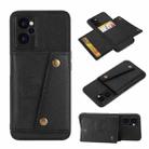 For Realme 10 5G Double Buckle Magnetic Phone Case(Black) - 1