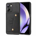 For Realme 10 Pro Double Buckle Magnetic Phone Case(Black) - 1