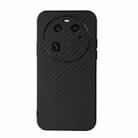 For OPPO Find X6 Carbon Fiber Texture Shockproof Phone Case(Black) - 1