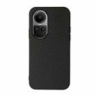 For OPPO Reno10 Global / 10 Pro Global Carbon Fiber Texture Shockproof Phone Case(Black) - 1