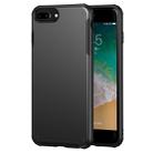 For iPhone 7 Plus / 8 Plus Solid Color Four-corner Shockproof TPU + PC Protective Case(Black) - 1