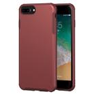 For iPhone 7 Plus / 8 Plus Solid Color Four-corner Shockproof TPU + PC Protective Case(Red) - 1
