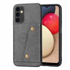 For Samsung Galaxy A54 5G Double Buckle Magnetic Phone Case(Grey) - 1
