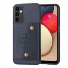 For Samsung Galaxy A54 5G Double Buckle Magnetic Phone Case(Blue) - 1